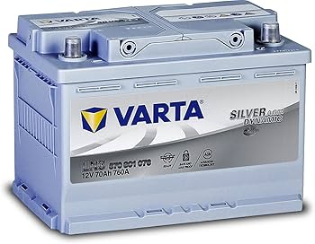 Amazon.co.jp: VARTA バッテリー 570-901-076 E39 AGM バルタ
